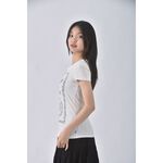 (S) adidas質感棉質純棉白色短袖上衣二手衣, , large