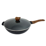 【lava cooking】台製32cm七層複合式合金不沾炒鍋(IH爐可用鍋/附鍋蓋/無塗層不沾鍋), , large