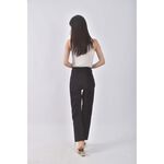 (M) net高腰丹寧牛仔抽鬚黑色長褲二手衣, , large