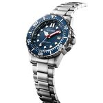 CITIZEN 星辰 大三針運動機械錶-藍/43mm NJ0121-89L, , large