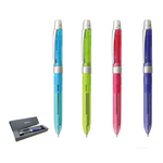 【O.B.】PENAC Ele-001 三合一多功能筆（0.7mm原子筆藍、紅+0.5mm自動鉛筆）筆桿顏色隨機 /支 TF1401 附筆盒, , large