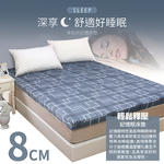 8cm抗菌除臭記憶釋壓床墊, , large
