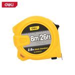 【deli tools】8M Steel Measuring Tape Upgraded Semi-Pro Series, , large