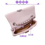 SPRING-菱格迷你鍊條包 刺繡鍊條轉鎖斜背包 菱格迷你晚宴包 -多色, , large