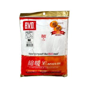 BVD厚綿U領長袖衫-M