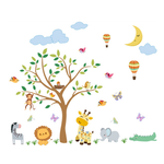 【辰達居家】動物夥伴兒童壁貼, , large