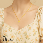 【Prisme Gold】黃金項鍊 單枝玫瑰 鍊墜項鍊 (金重：約0.02錢±0.01), , large