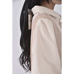 (M) 【金莎私服】meingfashon質感拼接杏色洋裝二手衣, , large
