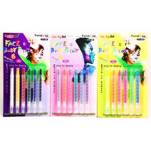 蜡藝 6色旋轉人體彩繪筆蜡藝 6色旋轉人體彩繪筆-珠光色,  蜡藝 6色旋轉人體彩繪筆蜡藝 6色旋轉人體彩繪筆-珠光色