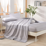 【FOCA】Shiguangli | 3M patented moisture wicking breathable antibacterial Tencel four seasons quilt/quilt bed sheet set - double, , large