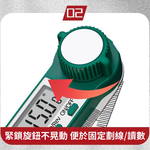 Digital angle ruler &ndash; white/black (plastic) 200mm, , large