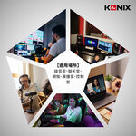 【KONIX】便攜可折疊式隔音罩-三門 附防噴網 居家錄音室 直播Podcast, , large