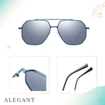 時尚黑曜典範飛官寶麗來偏光墨鏡/UV400太陽眼鏡〔ALEGANT〕, , large