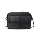 【YUN JOIN】EMBER 經典斜背包 L 大款-黑色   通勤 學生 A4可放 資料夾, , large