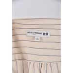 (S) uniqlo棉質條紋純棉杏色長袖上衣二手衣, , large