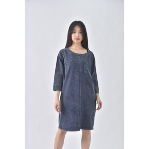 (L) ejeans jeans丹寧牛仔質感棉質藍色洋裝二手衣
