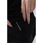 (M) iris girls質感跳色黑色洋裝二手衣, , large