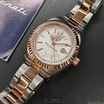 [星晴錶業]MASERATI手錶,30mm,R8853100504白色錶面玫瑰金錶殼金銀相間精鋼錶帶款, , large