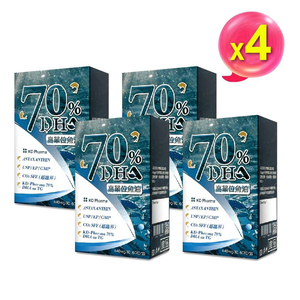[AKSO] 魚油70%DHA (60粒x4盒)