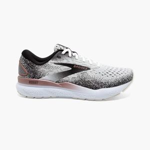 Brooks Ghost 16 女 慢跑鞋 運動 休閒 輕量 支撐 緩衝 彈力 白 黑 [1204071B105]