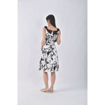 (S) caifangli質感撞色白色綁帶洋裝二手衣, , large