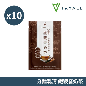 [饌元]Tryall 分離乳清蛋白10入-鐵觀音奶茶36g