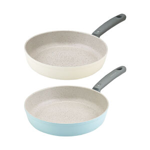 Colored pottery frying pan 24cm