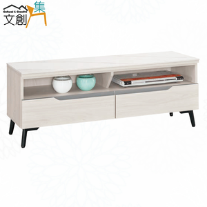 【文創集】丹尼4尺岩板二抽電視櫃(客約商品)