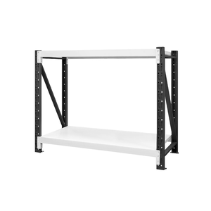 [佳格倉儲]輕型工作桌 | 深50x寬100x高80 cm (共2層) 黑白 | DIY組裝商品