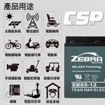 【CSP】EB65-12 Silver Alloy Gel Battery 12V65A Electric Truck Electric Stacker Electric Forklift Hydraulic Pallet Truck Electric Wheelchair, , large