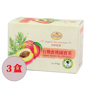 【任e購】曼寧-有機蜜桃國寶茶 *3盒 (20入/盒*3盒)