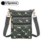 |快速出貨|Lesportsac 3 Zip Crossbody 三層拉鍊斜背包 手機包 送禮-綠野雛菊, , large
