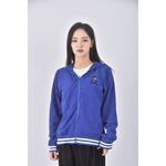 (S) 棉質連帽藍色外套二手衣, , large