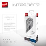E-BOOKS S98 線控接聽入耳式耳機 內建接聽鍵/ 附音量調節器 / 隱藏式麥克風 支援Android/iOS系統, , large