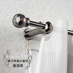 【Colors】伸縮小窗簾桿 漩渦球 97-183cm 管徑9.8/7.8mm 伸縮桿 歐式 復古風格 小窗桿 門簾桿 穿桿, , large