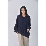 (XL) gap質感V領藍色長袖上衣二手衣, , large