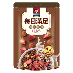 桂格每日滿足蛋白穀脆-可可鮮莓250g