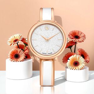 SWAROVSKI 施華洛世奇 Crystalline Bangle 璀璨水晶手鐲女錶 手錶-32mm(5689324)