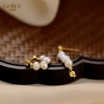 【Gulicc】古莉可 耳環 韓版氣質淡水珍珠耳環, , large