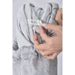 (S) 後開衩灰色長裙二手衣, , large