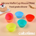 6-Colored cupcake molds, , large