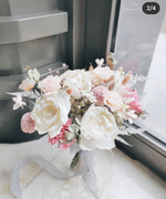 【Pola's Living】浪漫世紀乾燥花束捧花/粉白, , large