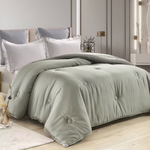 【Betrise】Mint Green-Top 300 Woven Lyocell Fiber Graphene Technology Antibacterial Feather Velvet Warm Winter Quilt (Double 6x7 Feet), , large