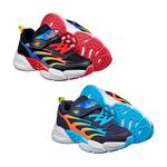 DIADORA迪亞多那 烈焰童慢跑鞋 童運動鞋 童鞋 寬楦 康特杯 保護後跟 抗菌 除臭 輕量 減震 耐用 黑紅 藍桔, , large