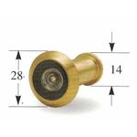 貓眼 門眼 貓眼 金色 門厚32-48mm用 防盜門眼 門鏡, , large