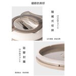 【A&R】日式304不鏽鋼三層保溫飯盒附贈湯匙+保溫袋 2600ML - 奶油白, , large