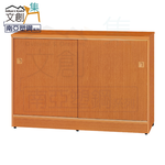 【文創集】泰亞 環保4.1尺南亞塑鋼推門中餐櫃/收納櫃(客約商品), , large