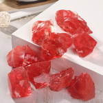 [Red Citrine] &ndash; Attract and Gather Wealth, Crafted from Melted Stone, Enhance Fortune, Boost Popularity, Can Be Used as a Diffuser Stone, Home Decor, , large