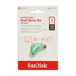【SanDisk】Ultra GO 2TB 草本綠 TYPE-C USB 3.2 雙用 OTG 旋轉隨身碟 讀取速度 400MB/s, , large