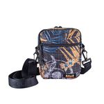 SOLIS 反光骷髏系列旅行隨身側背小包-水籐黃, , large